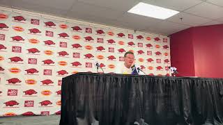 Bill Self talks about KU’s charity exhibition loss at Arkansas