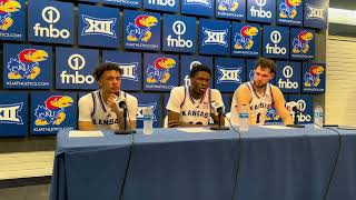 Zeke Mayo, Flory Bidunga and Hunter Dickinson talk about KU’s season-opening win over Howard